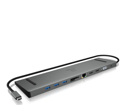 Akcesoria ICY BOX USB-C - HDMI, USB, VGA, RJ-45, PD IB-DK2106-C